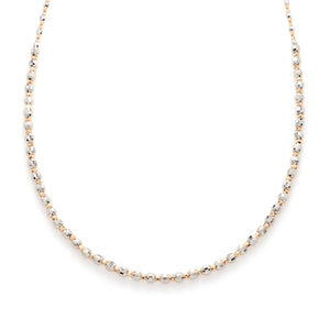 Japanese Diamond Cut Platinum & Rose Gold Chain for Women JL PT CH 1069   Jewelove.US