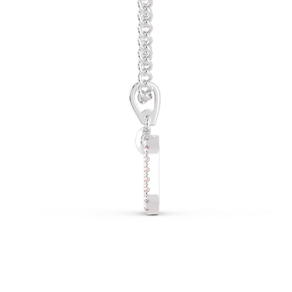 Platinum Diamond Square Pendant for Women JL PT P 1201   Jewelove.US