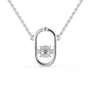 Platinum Diamond Oval Shape Pendant for Women JL PT P 1203  VVS-GH Jewelove.US