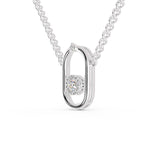 Load image into Gallery viewer, Platinum Diamond Oval Shape Pendant for Women JL PT P 1203   Jewelove.US
