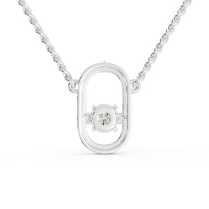 Platinum Diamond Oval Shape Pendant for Women JL PT P 1203   Jewelove.US