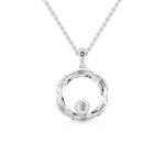 Load image into Gallery viewer, Platinum Diamond in Circle Pendant for Women JL PT P 1206   Jewelove.US
