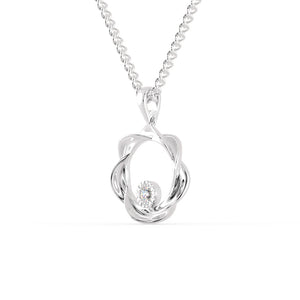 Platinum Diamond in Circle Pendant for Women JL PT P 1206   Jewelove.US