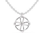 Load image into Gallery viewer, Platinum Circle Flower Diamond Pendant for Women JL PT P 1209   Jewelove.US
