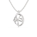 Load image into Gallery viewer, Platinum Circle Flower Diamond Pendant for Women JL PT P 1209   Jewelove.US
