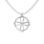 Load image into Gallery viewer, Platinum Circle Flower Diamond Pendant for Women JL PT P 1209   Jewelove.US
