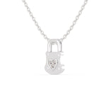 Load image into Gallery viewer, Platinum Diamond Heart Lock Pendant for Women JL PT P 1211   Jewelove.US
