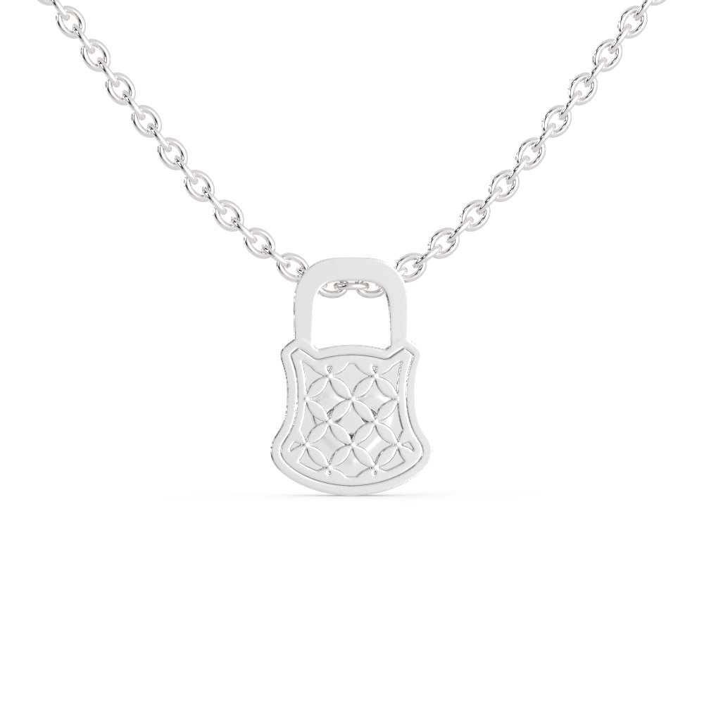 Platinum Diamond Heart Lock Pendant for Women JL PT P 1211   Jewelove.US