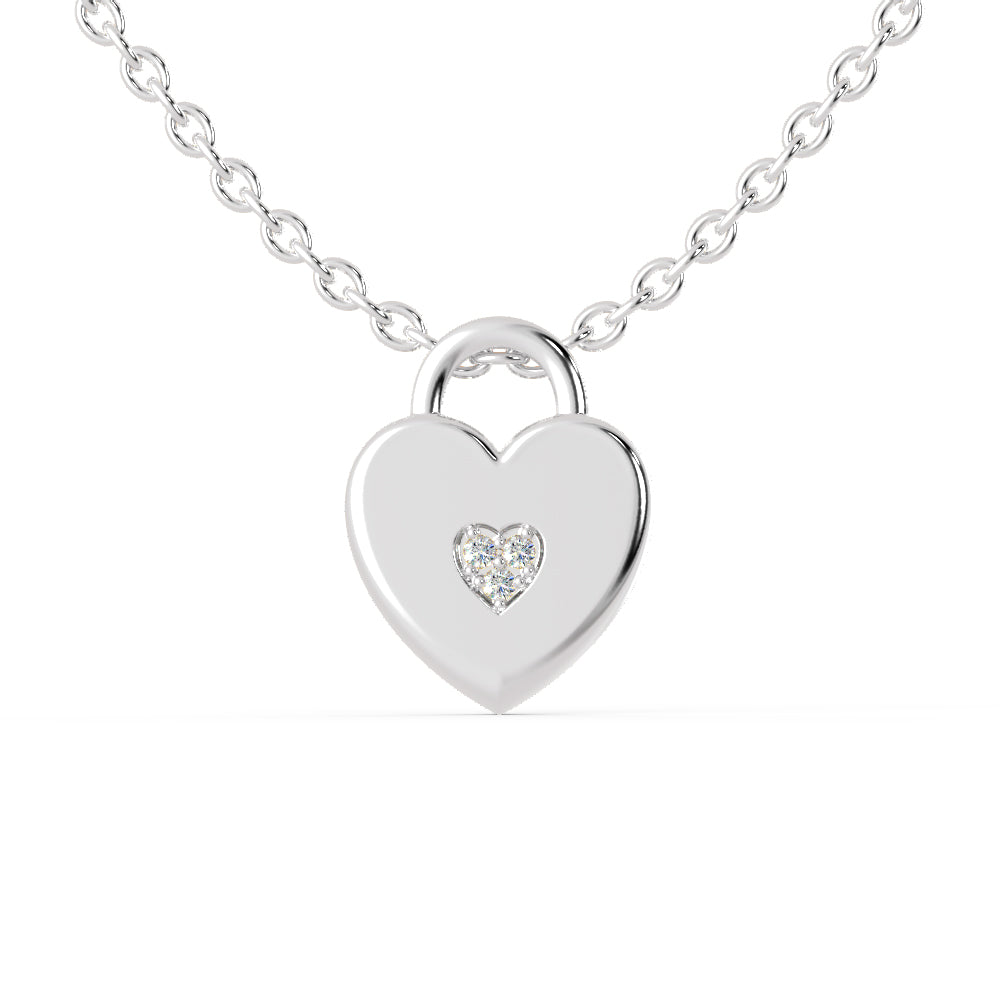 Platinum Diamond Heart Pendant for Women JL PT P 1214   Jewelove.US