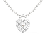 Load image into Gallery viewer, Platinum Diamond Heart Pendant for Women JL PT P 1214   Jewelove.US
