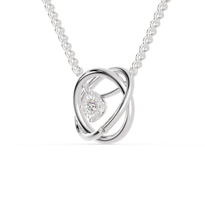 Platinum Diamond Double Circle Pendant for Women JL PT P 1218   Jewelove.US