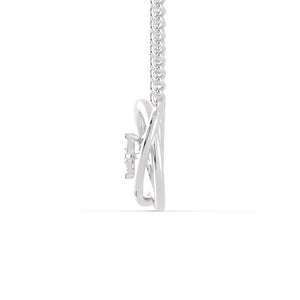 Platinum Diamond Double Circle Pendant for Women JL PT P 1218   Jewelove.US