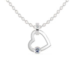 Load image into Gallery viewer, Heart Platinum Diamond Solitaire Pendant for Women JL PT P 1219  VVS-GH Jewelove.US
