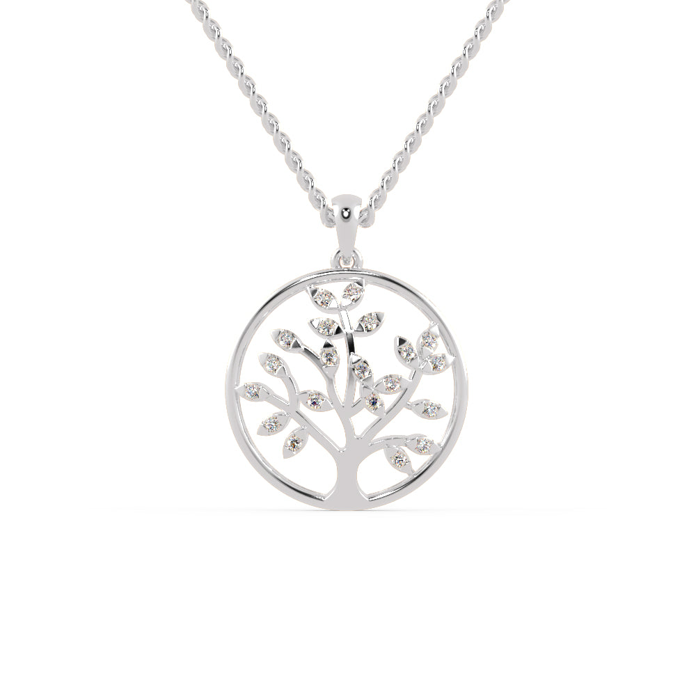 Platinum Diamonds in Circle Pendant for Women JL PT P 1222   Jewelove.US