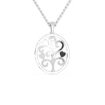 Load image into Gallery viewer, Platinum Diamonds Around the Circle Pendant for Women JL PT P 1223   Jewelove.US
