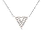 Load image into Gallery viewer, Platinum Triangle Pendant with Diamonds for Women JL PT P 1226  VVS-GH Jewelove.US
