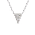 Load image into Gallery viewer, Platinum Triangle Pendant with Diamonds for Women JL PT P 1226   Jewelove.US
