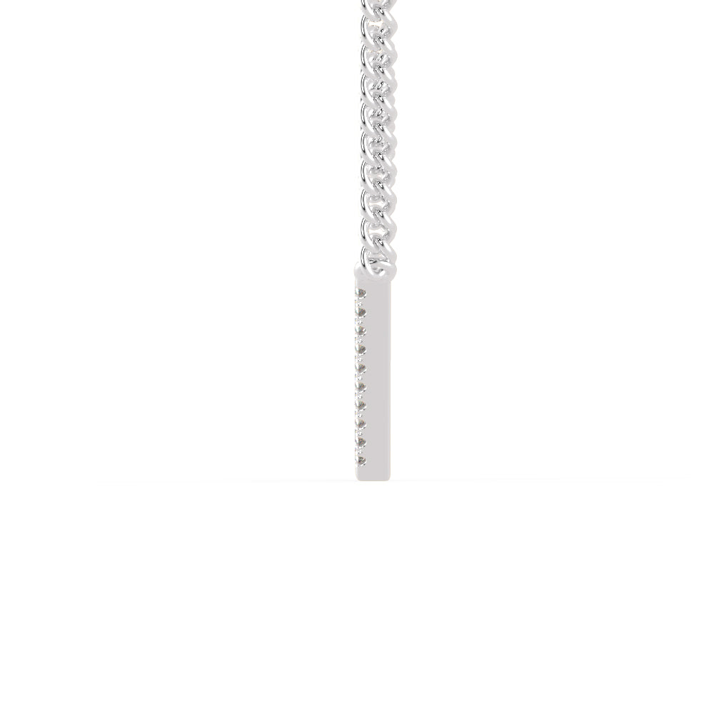 Platinum Triangle Pendant with Diamonds for Women JL PT P 1226   Jewelove.US