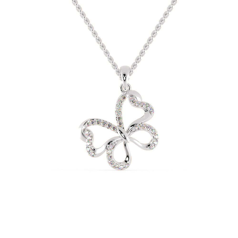 Vvs butterfly necklace deals