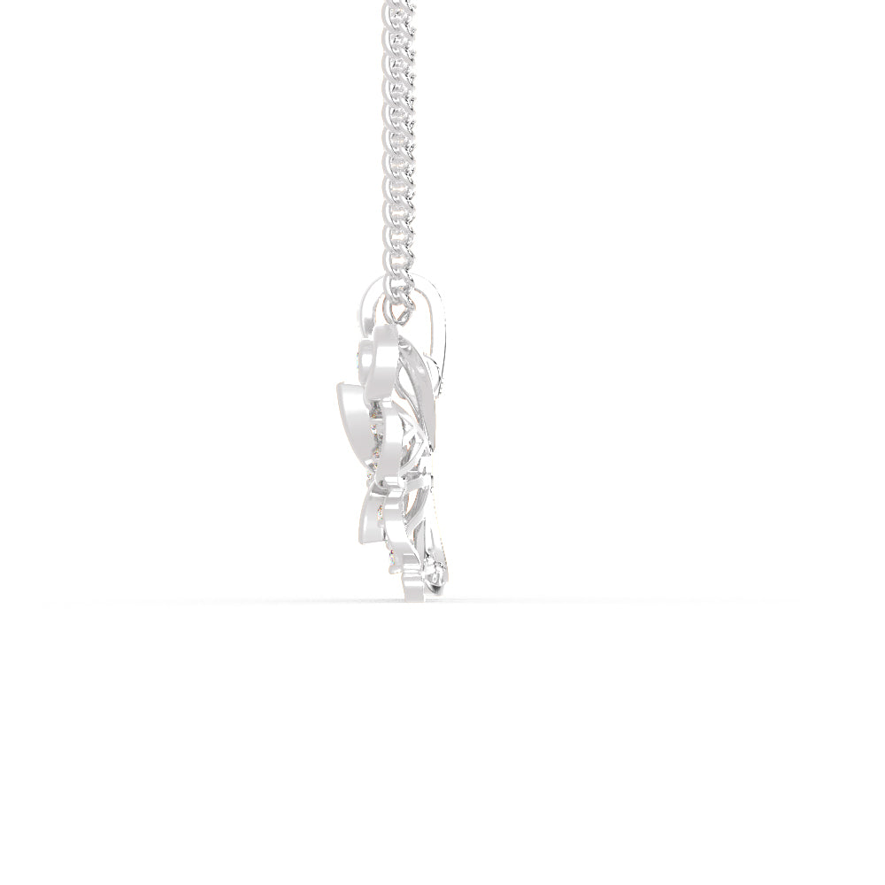 Platinum Butterfly Pendant with Diamonds for Women JL PT P 1234   Jewelove.US