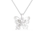 Load image into Gallery viewer, Platinum Butterfly Pendant with Diamonds for Women JL PT P 1234   Jewelove.US
