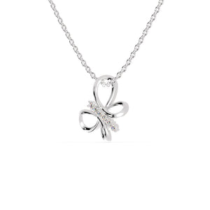 Platinum Butterfly Pendant with Diamonds for Women JL PT P 1236   Jewelove.US