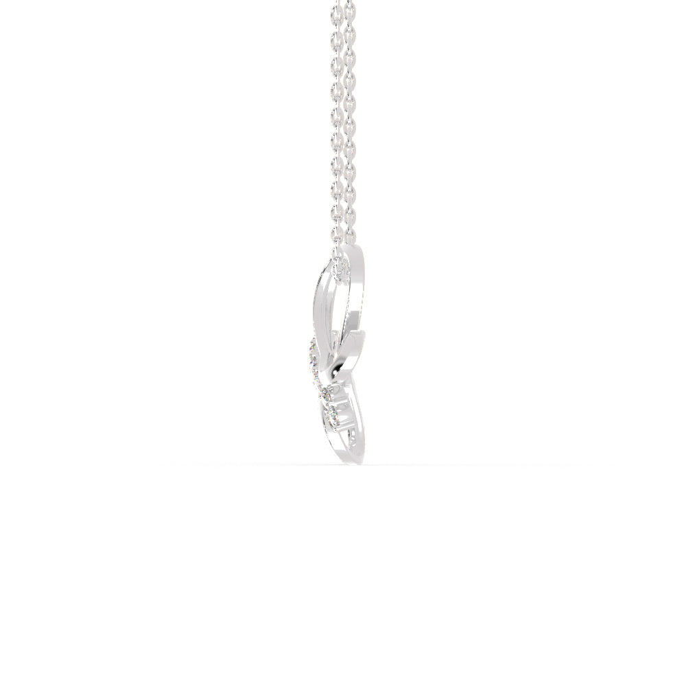 Platinum Butterfly Pendant with Diamonds for Women JL PT P 1236   Jewelove.US