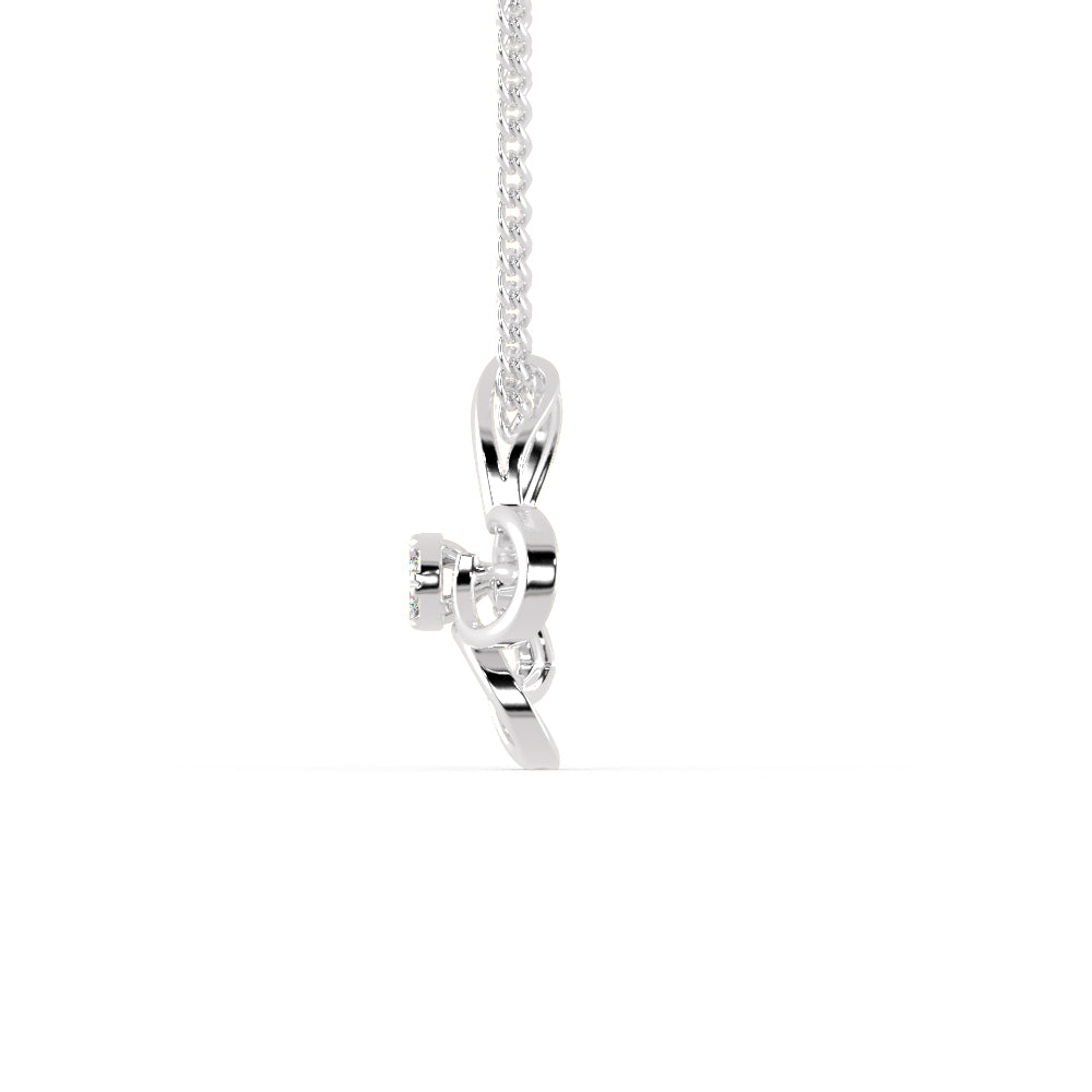 Platinum Butterfly Pendant with Diamonds for Women JL PT P 1239   Jewelove.US