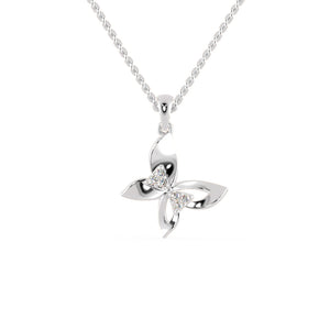 Platinum Butterfly Pendant with Diamonds for Women JL PT P 1240   Jewelove.US