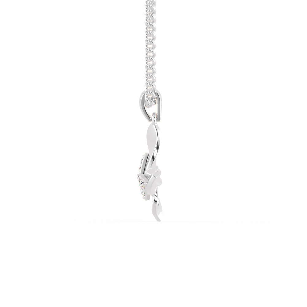 Platinum Butterfly Pendant with Diamonds for Women JL PT P 1240   Jewelove.US