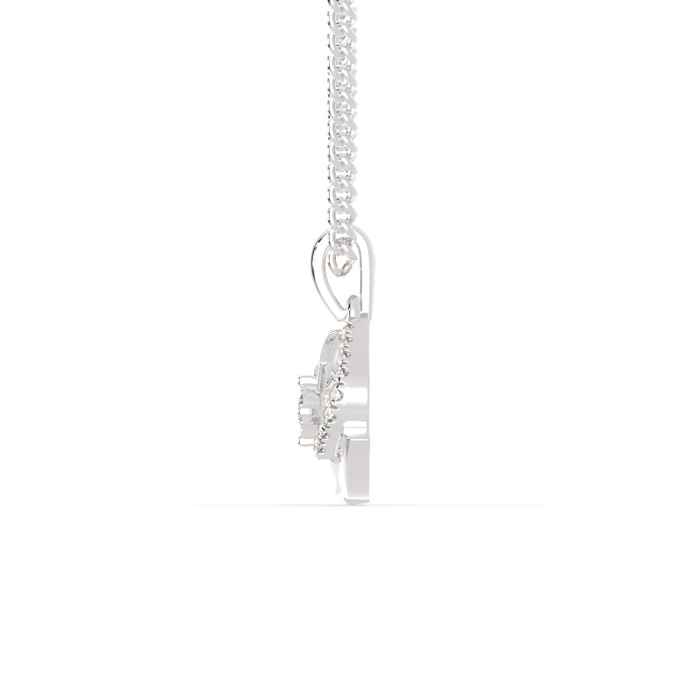 Platinum Pendant with Diamonds for Women JL PT P 1243   Jewelove.US