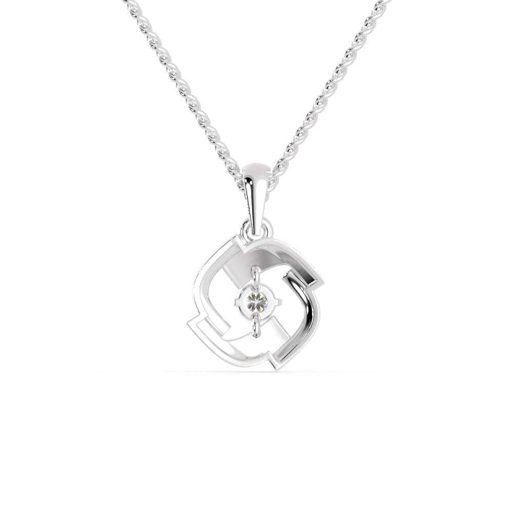 Platinum Pendant with Diamonds for Women JL PT P 1243   Jewelove.US