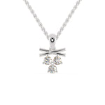 Load image into Gallery viewer, Platinum Pendant with Diamonds for Women JL PT P 1244  VVS-GH Jewelove.US
