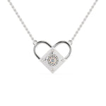 Load image into Gallery viewer, Platinum Heart Pendant with Diamonds for Women JL PT P 1246  VVS-GH Jewelove.US
