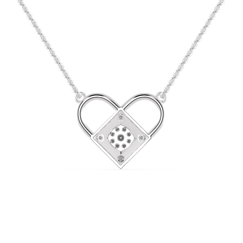 Platinum Heart Pendant with Diamonds for Women JL PT P 1246   Jewelove.US