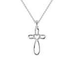 Load image into Gallery viewer, Platinum Heart Pendant with Diamonds for Women JL PT P 1248   Jewelove.US
