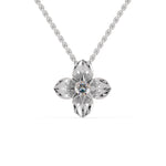 Load image into Gallery viewer, Platinum Flower Pendant Solitaire for Women JL PT P 1250  VVS-GH Jewelove.US
