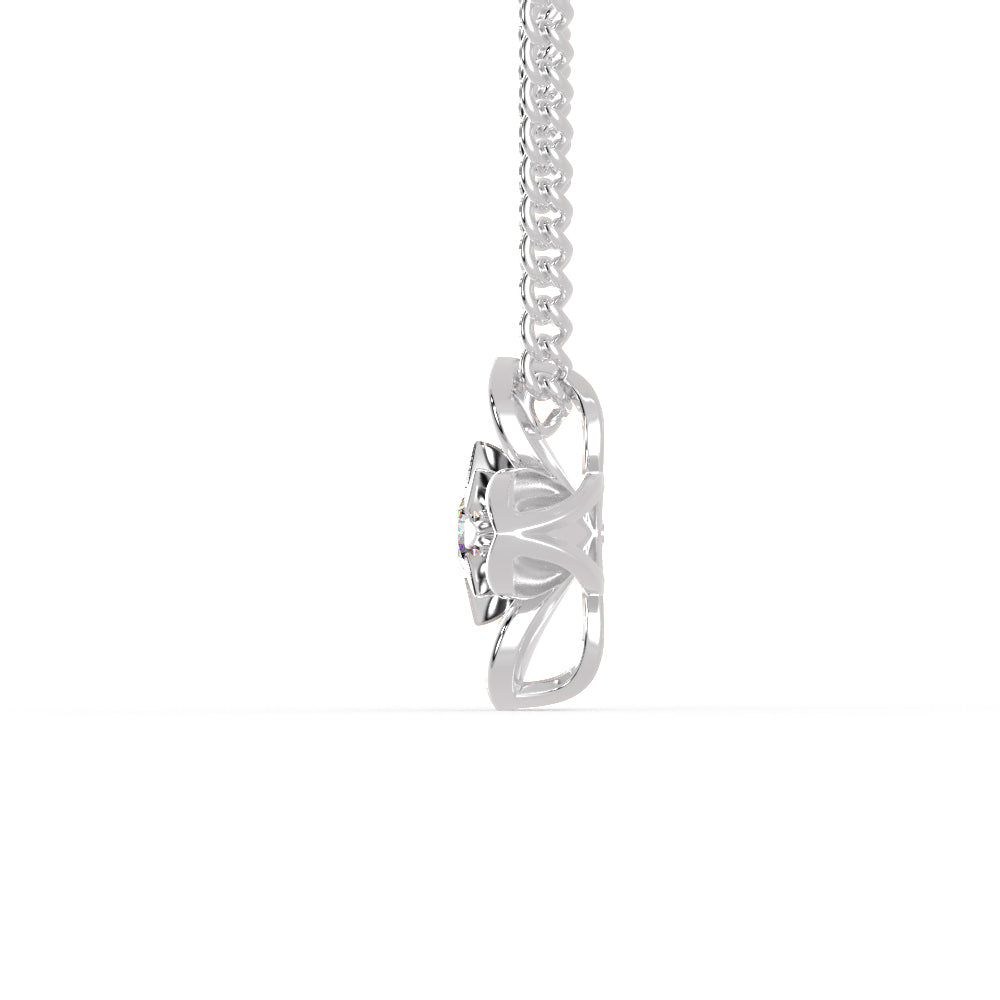 Platinum Flower Pendant Solitaire for Women JL PT P 1250   Jewelove.US