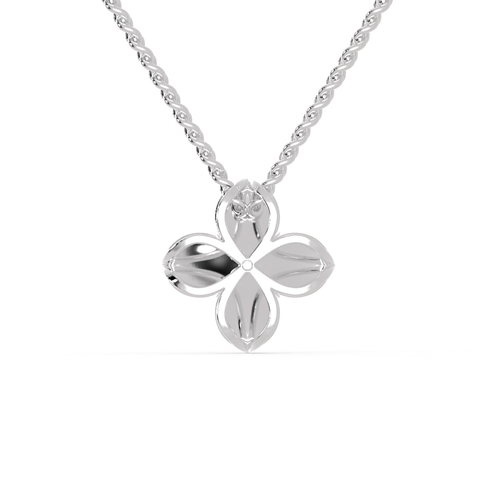 Platinum Flower Pendant Solitaire for Women JL PT P 1250   Jewelove.US