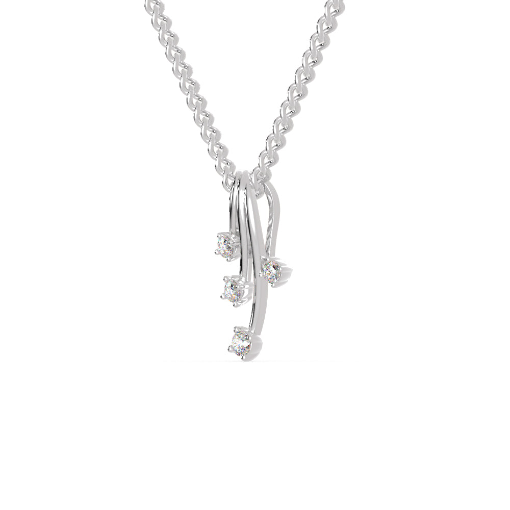 Platinum Pendant with Diamonds for Women JL PT P 1253   Jewelove.US