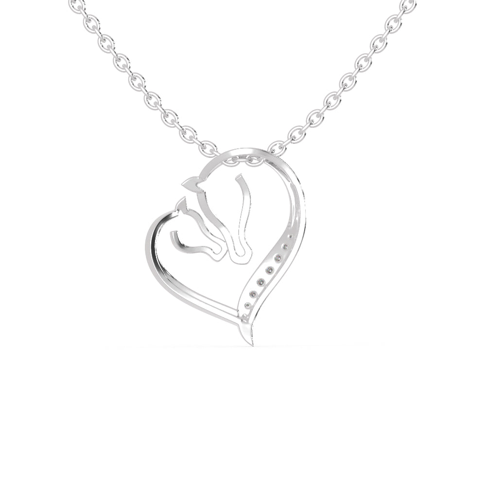 Platinum Diamonds Heart Pendant for Women JL PT P 1272   Jewelove.US