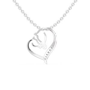 Platinum Diamonds Heart Pendant for Women JL PT P 1272   Jewelove.US