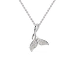 Load image into Gallery viewer, Dolphin’s Tail Platinum Diamonds Pendant for Women JL PT P 1276  VVS-GH Jewelove.US
