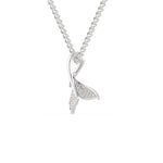 Load image into Gallery viewer, Dolphin’s Tail Platinum Diamonds Pendant for Women JL PT P 1276   Jewelove.US
