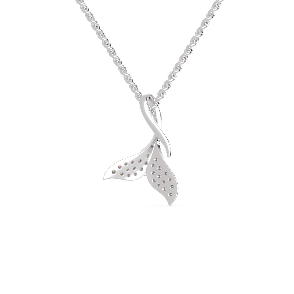 Dolphin’s Tail Platinum Diamonds Pendant for Women JL PT P 1276   Jewelove.US