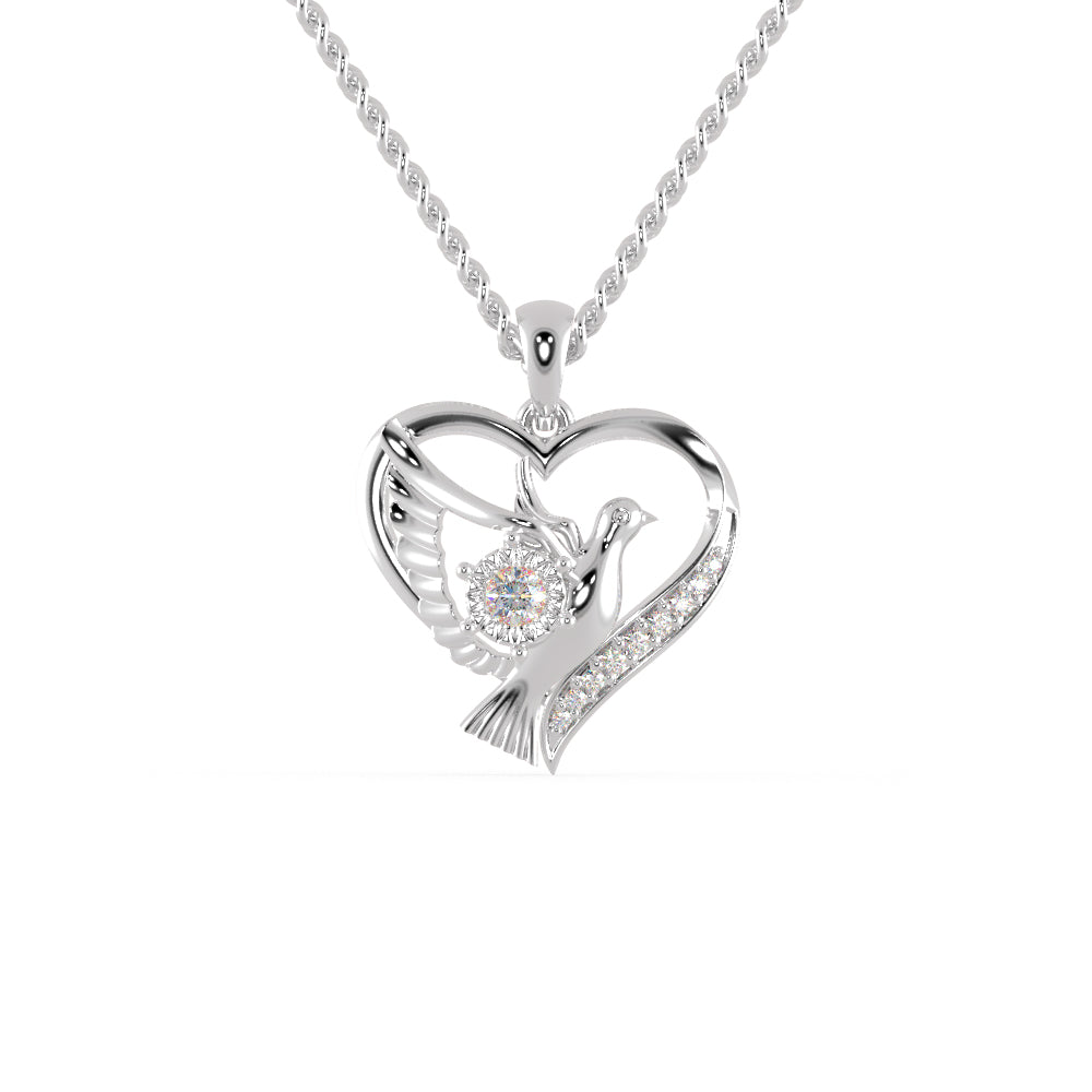 Platinum Diamonds Heart Pendant for Women JL PT P 1285   Jewelove.US