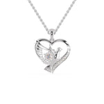 Load image into Gallery viewer, Platinum Diamonds Heart Pendant for Women JL PT P 1285   Jewelove.US
