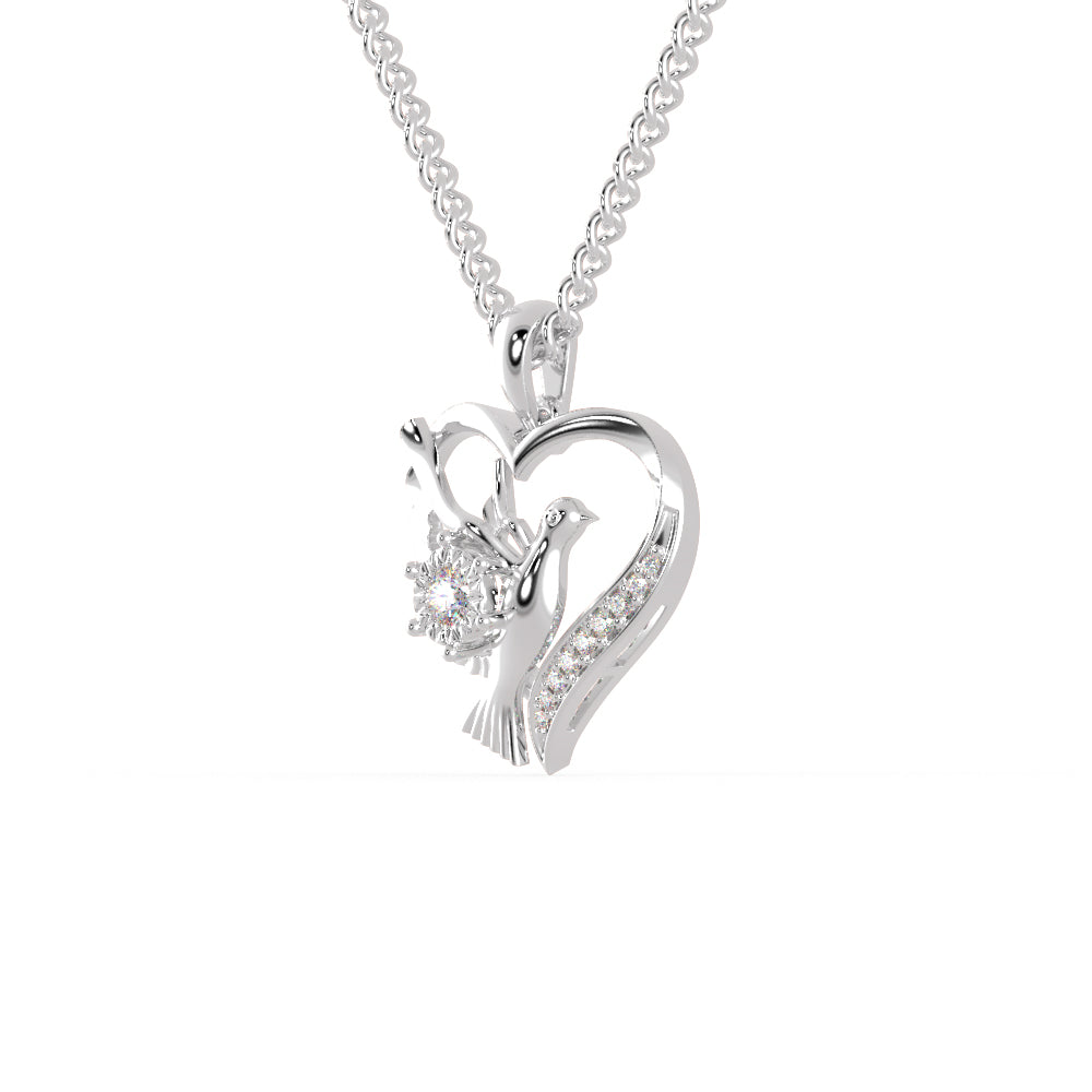 Platinum Diamonds Heart Pendant for Women JL PT P 1285   Jewelove.US