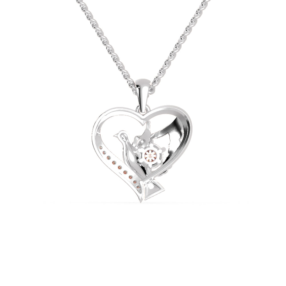 Platinum Diamonds Heart Pendant for Women JL PT P 1285   Jewelove.US