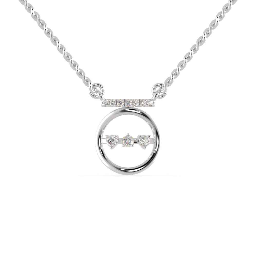 Platinum Diamonds Circle Pendant for Women JL PT P 1286  VVS-GH Jewelove.US